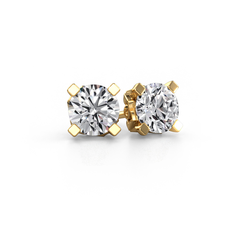 Image of Earrings Ize 585 gold Diamond 4.00 crt