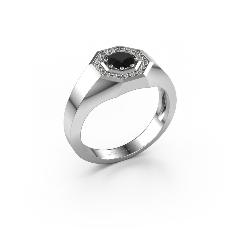 Image of Men's ring Jaap 950 platinum Black diamond 0.72 crt