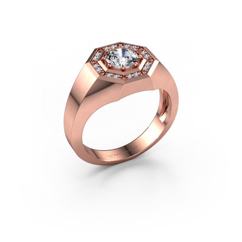 Image de Bague pour homme Jaap 585 or rose Diamant 1.12 crt