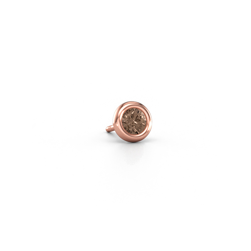 Bild von Herren Ohrstecker Jace 585 Roségold Braun Diamant 0.25 crt