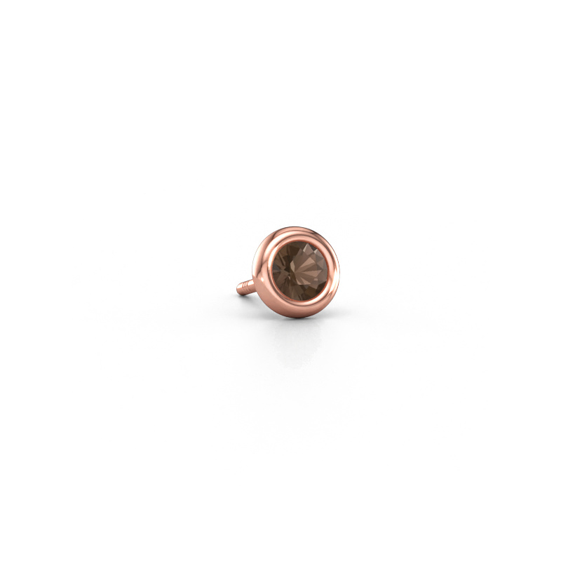 Bild von Herren Ohrstecker Jace 585 Roségold Rauchquarz 4 mm