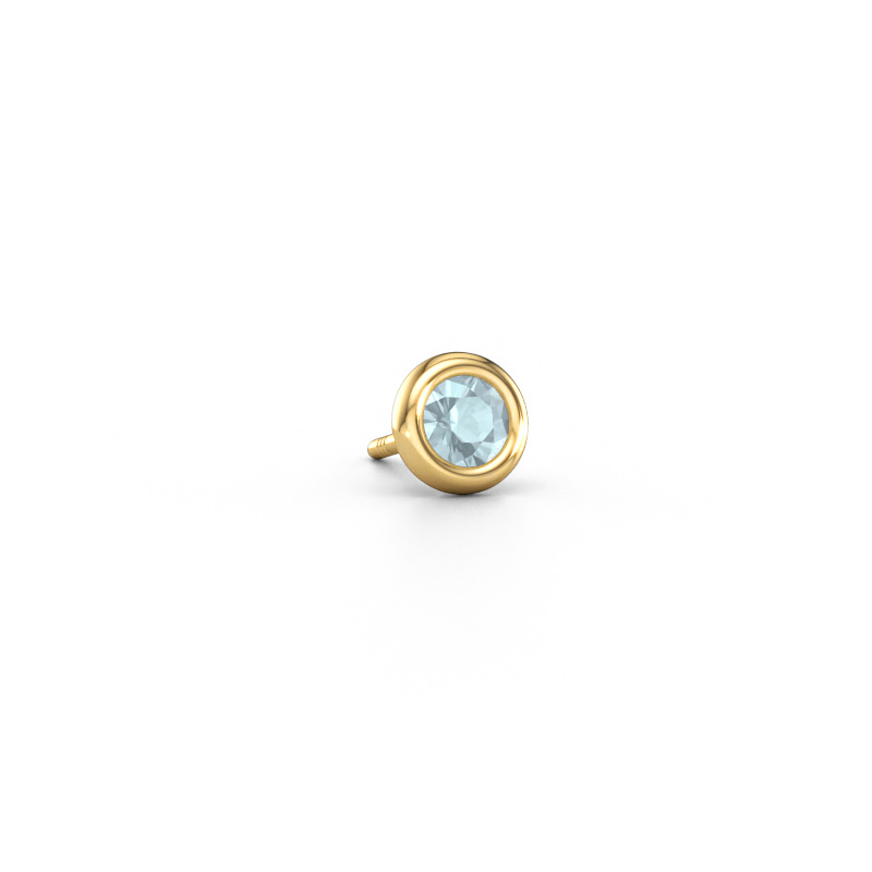 Bild av örhänge för män Jace 585 gult guld Akvamarin 4 mm