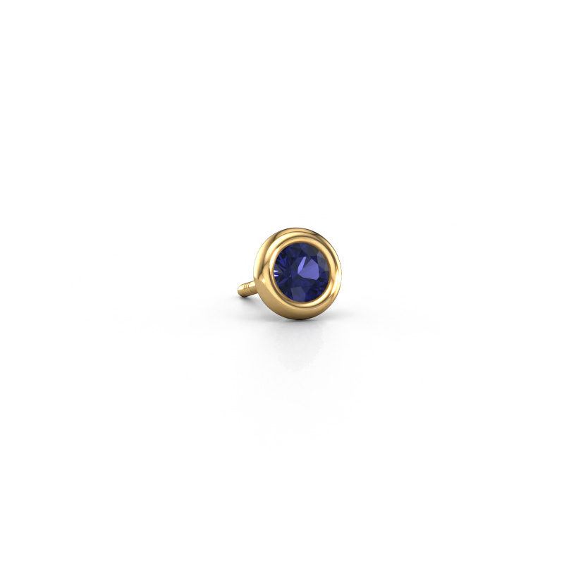 Bild von Herren Ohrstecker Jace 585 Gold Saphir 4 mm