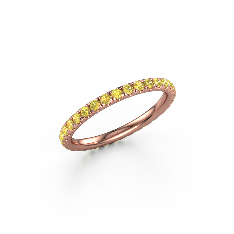 Bild von Vorsteckring Jackie 1.7 585 Roségold Gelb Saphir 1.7 mm