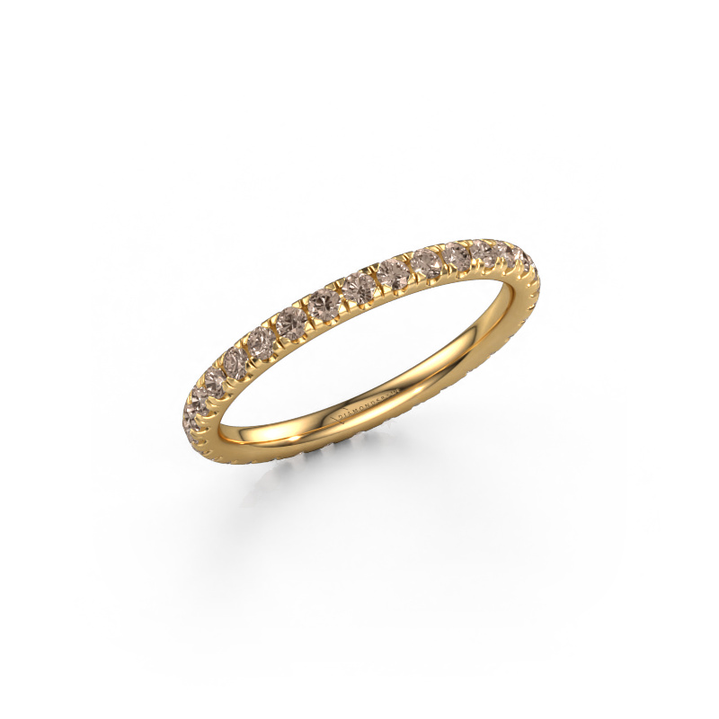 Bild von Vorsteckring Jackie 1.7 585 Gold Braun Diamant 0.66 crt