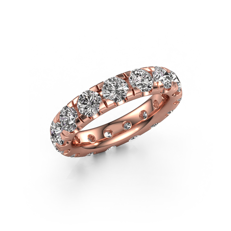 Image of Stackable ring Jackie 4.2 585 rose gold Diamond 4.50 crt