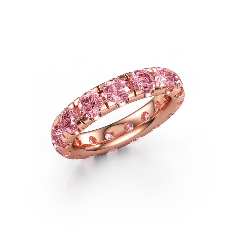 Afbeelding van Aanschuifring Jackie 4.2 585 rosé goud Roze lab grown diamant 4.2 mm