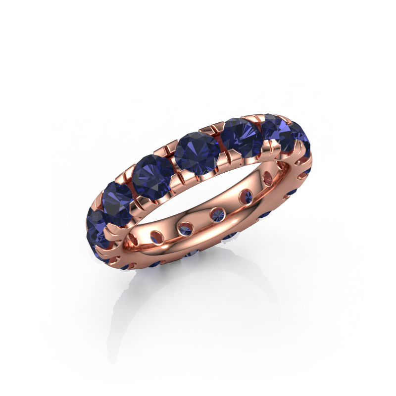 Image of Stackable ring Jackie 4.2 585 rose gold Sapphire 4.2 mm
