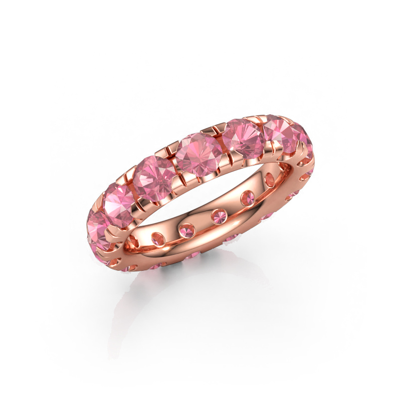 Afbeelding van Aanschuifring Jackie 4.2 585 rosé goud Toermalijn pink 4.2 mm