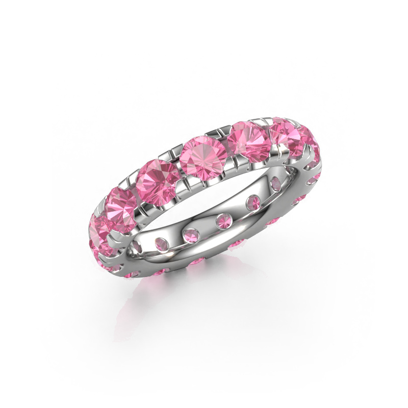 Bild von Vorsteckring Jackie 4.2 950 Platin Pink Saphir 4.2 mm
