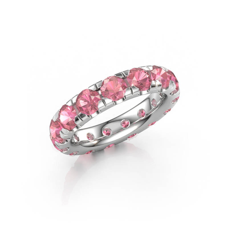Afbeelding van Aanschuifring Jackie 4.2 585 witgoud Toermalijn pink 4.2 mm