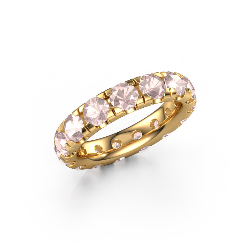 Image of Stackable ring Jackie 4.2 585 gold Morganite champagne 4.2 mm