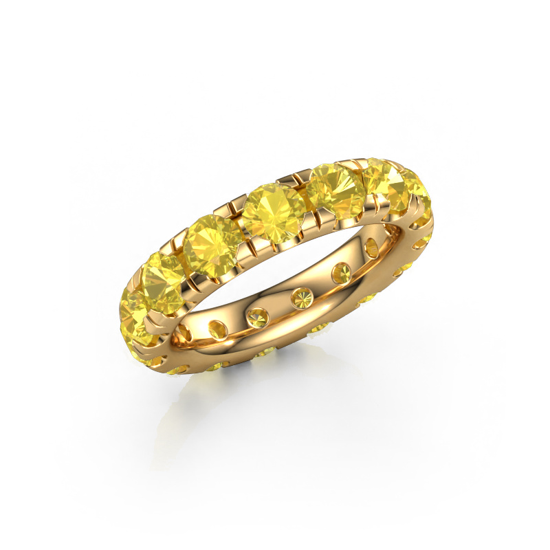 Image of Stackable ring Jackie 4.2 585 gold Yellow sapphire 4.2 mm