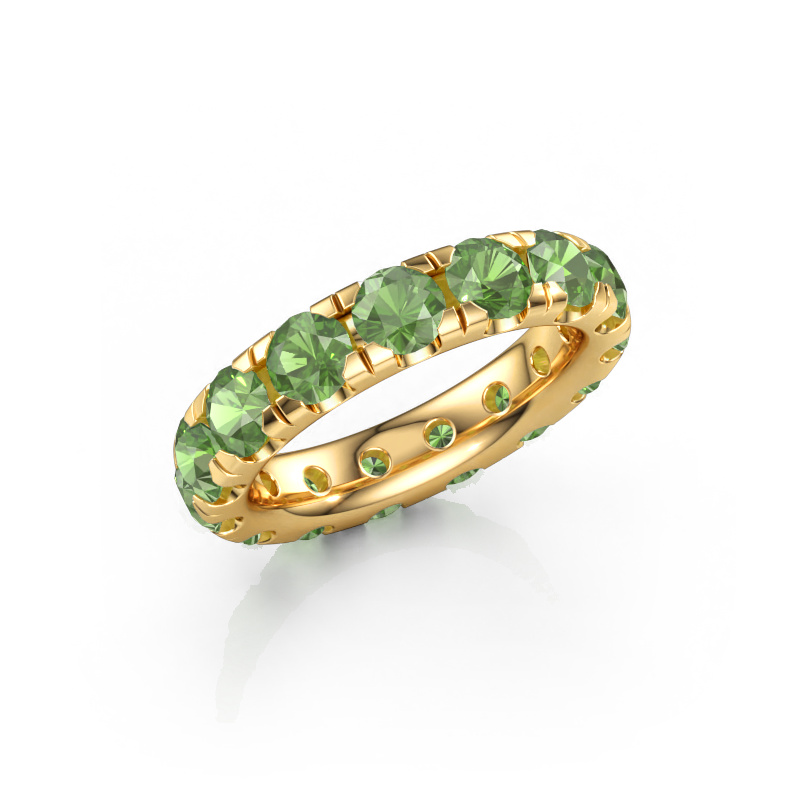 Bild von Vorsteckring Jackie 4.2 585 Gold Turmalin grün 4.2 mm