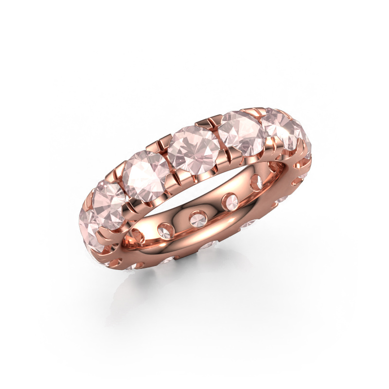 Image of Stackable ring Jackie 4.7 585 rose gold Morganite champagne 4.7 mm