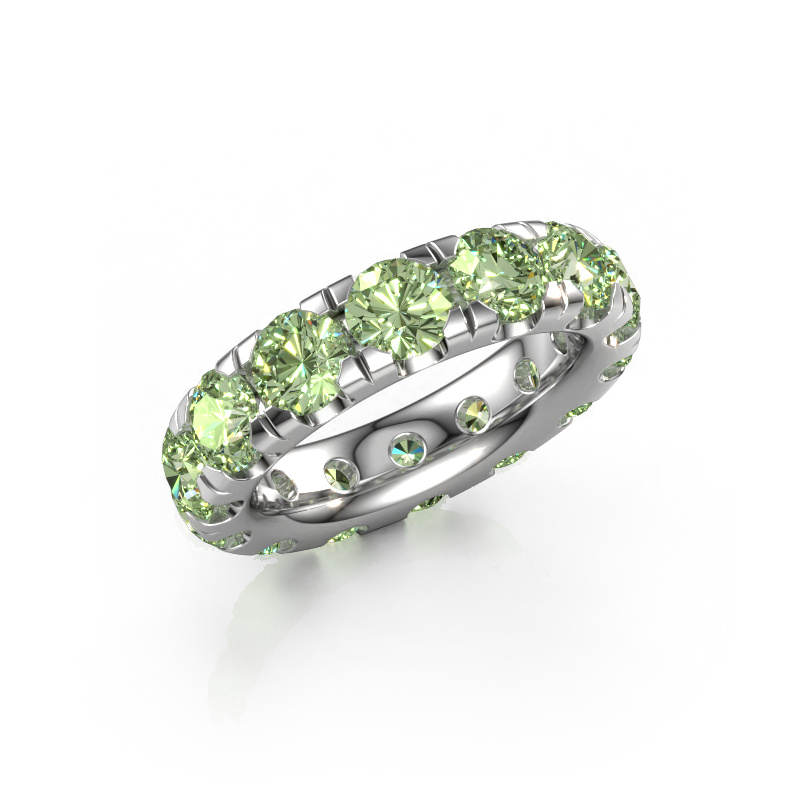 Bild von Vorsteckring Jackie 4.7 950 Platin Grüner Labor-Diamant 4.7 mm