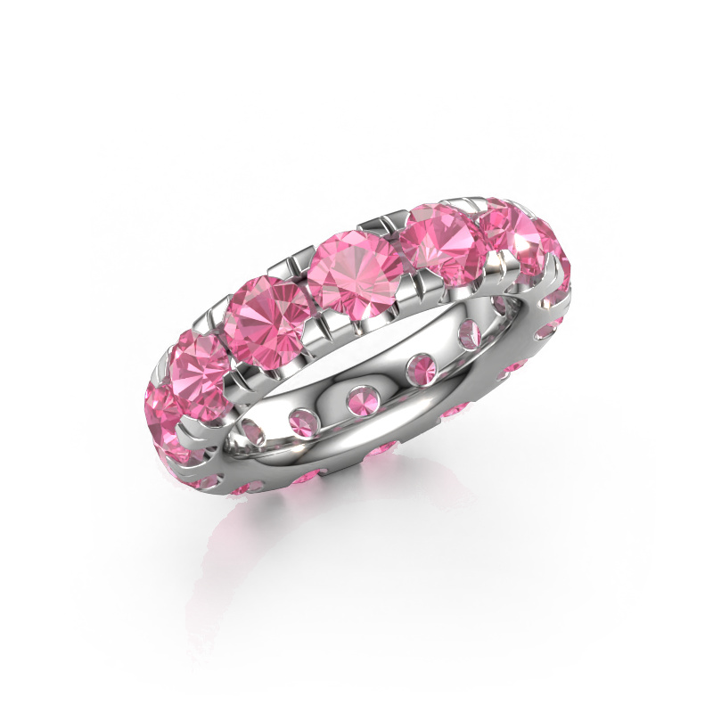 Bild von Vorsteckring Jackie 4.7 950 Platin Pink Saphir 4.7 mm