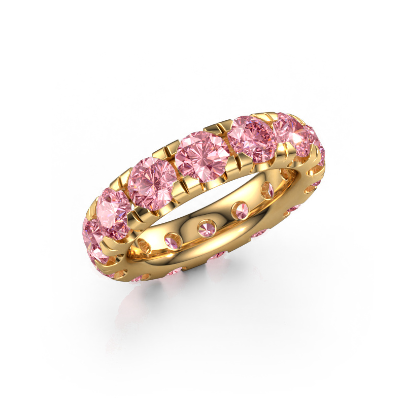 Image of Stackable ring Jackie 4.7 585 gold Pink lab grown diamond 4.7 mm