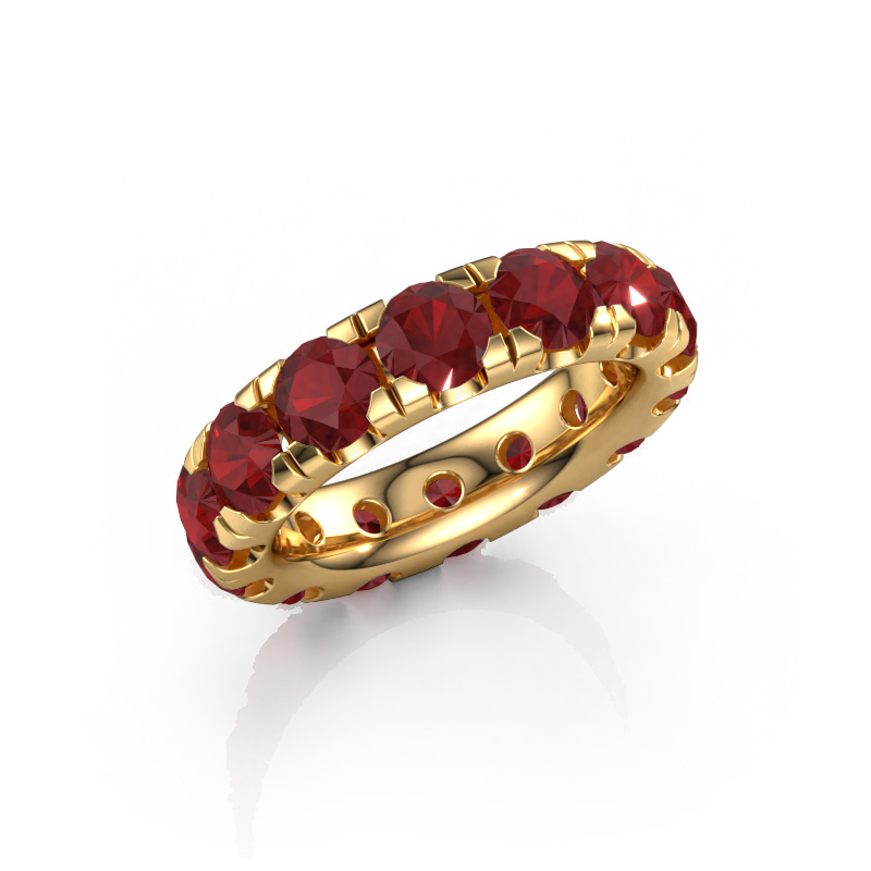 Image of Stackable ring Jackie 4.7 585 gold Ruby 4.7 mm