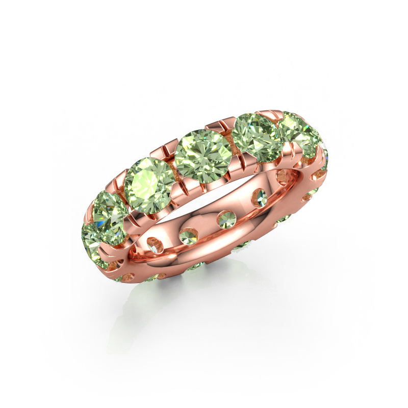 Immagine di Anello componibile Jackie 5.0 585 oro rosa Diamante lab grown verde 5 mm