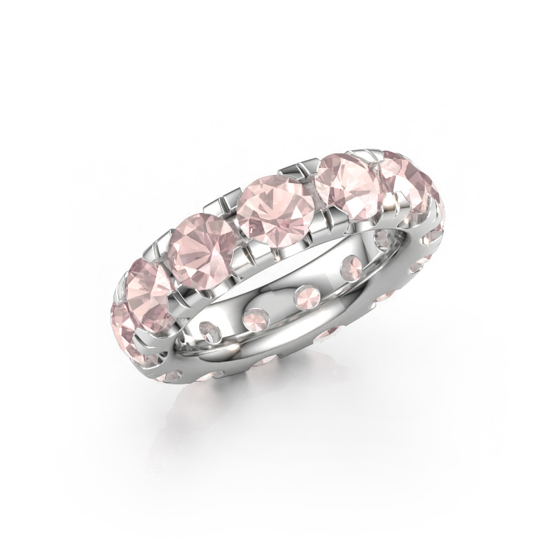 Immagine di Anello componibile Jackie 5.0 585 oro bianco Morganite champagne 5 mm