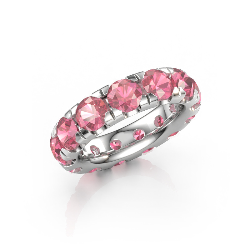 Immagine di Anello componibile Jackie 5.0 950 platino Tormalina rosa 5 mm