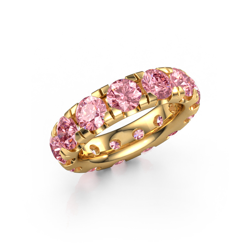 Bild von Vorsteckring Jackie 5.0 585 Gold Rosa Labordiamant 5 mm