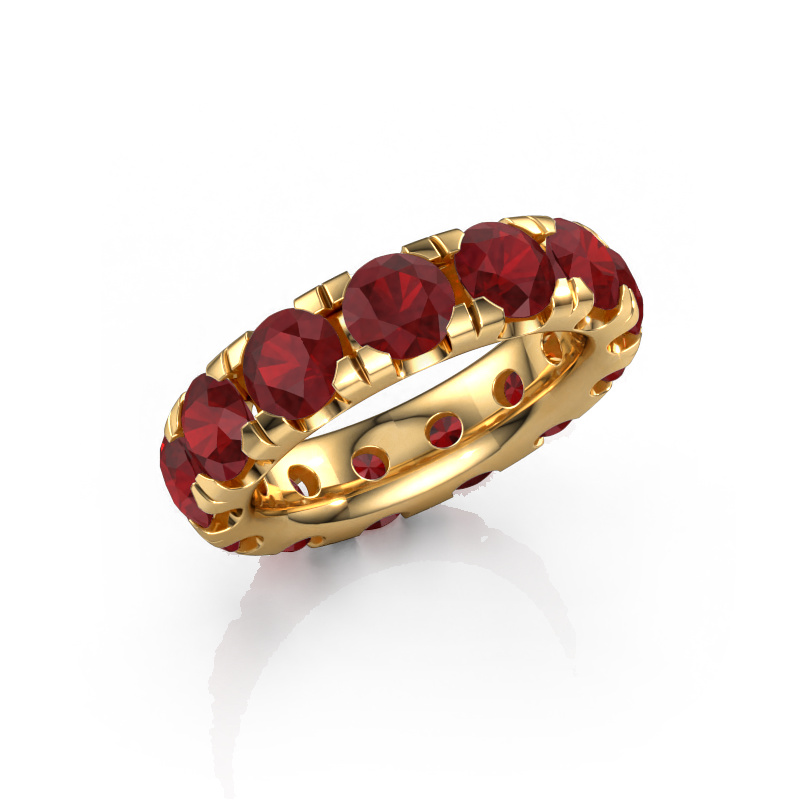 Image of Stackable ring Jackie 5.0 585 gold Ruby 5 mm