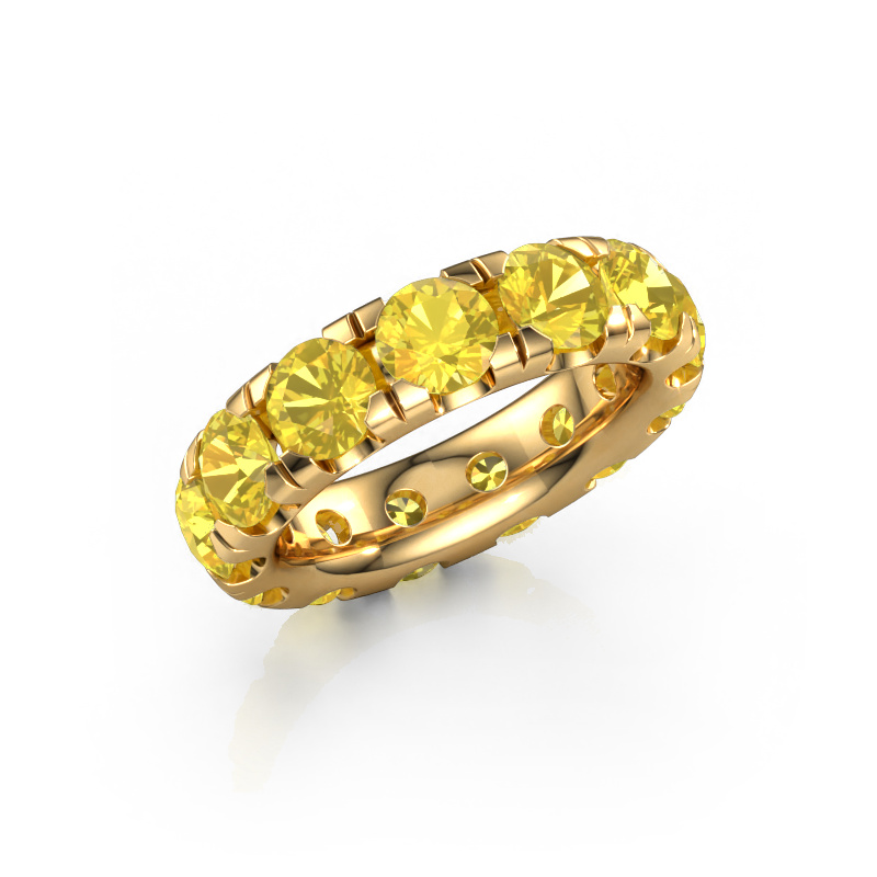 Image of Stackable ring Jackie 5.0 585 gold Yellow sapphire 5 mm