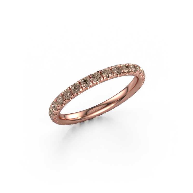 Afbeelding van Aanschuifring Jackie 2.0 585 rosé goud Bruine diamant 0.87 crt
