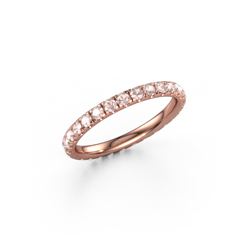 Image of Stackable ring Jackie 2.0 585 rose gold Morganite champagne 2 mm