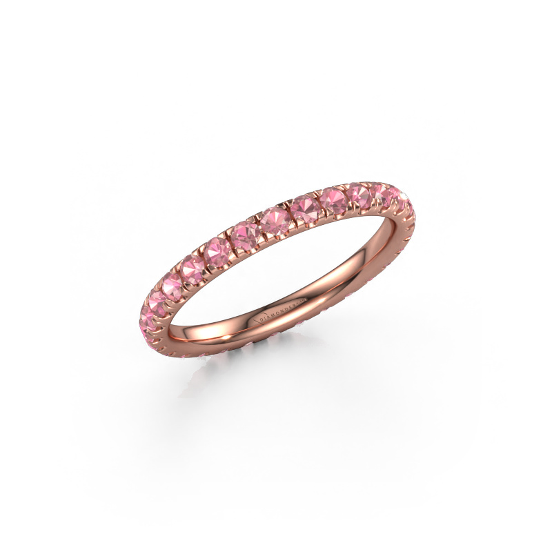 Bild von Vorsteckring Jackie 2.0 585 Roségold Turmalin rosa 2 mm