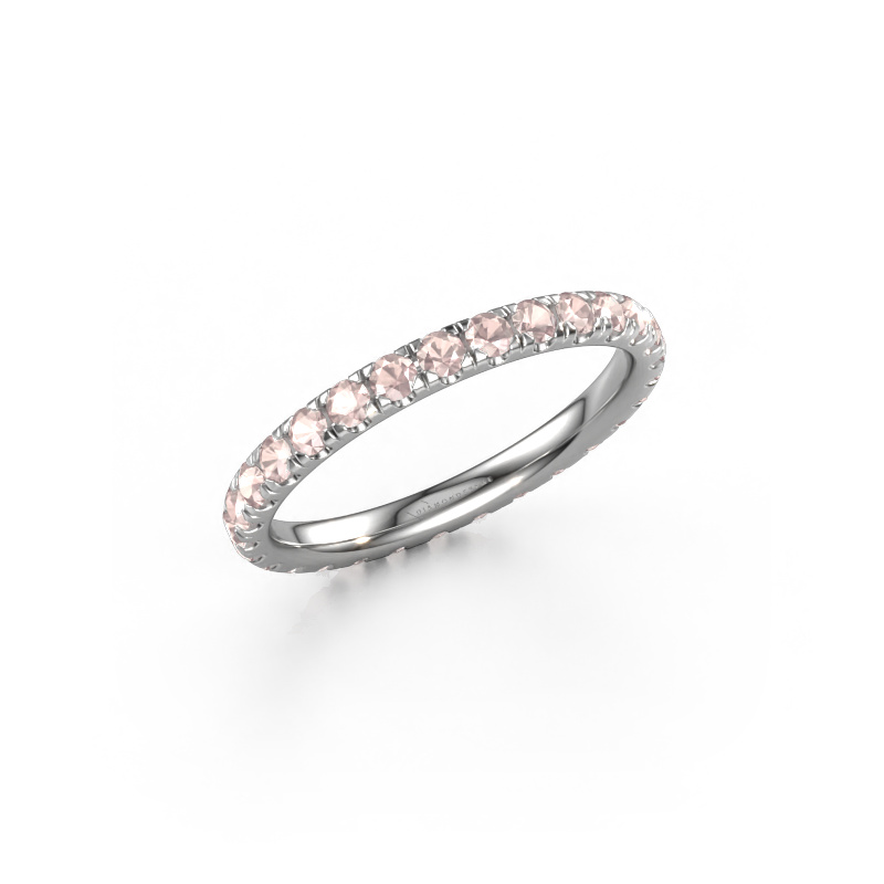 Image of Stackable ring Jackie 2.0 950 platinum Morganite champagne 2 mm