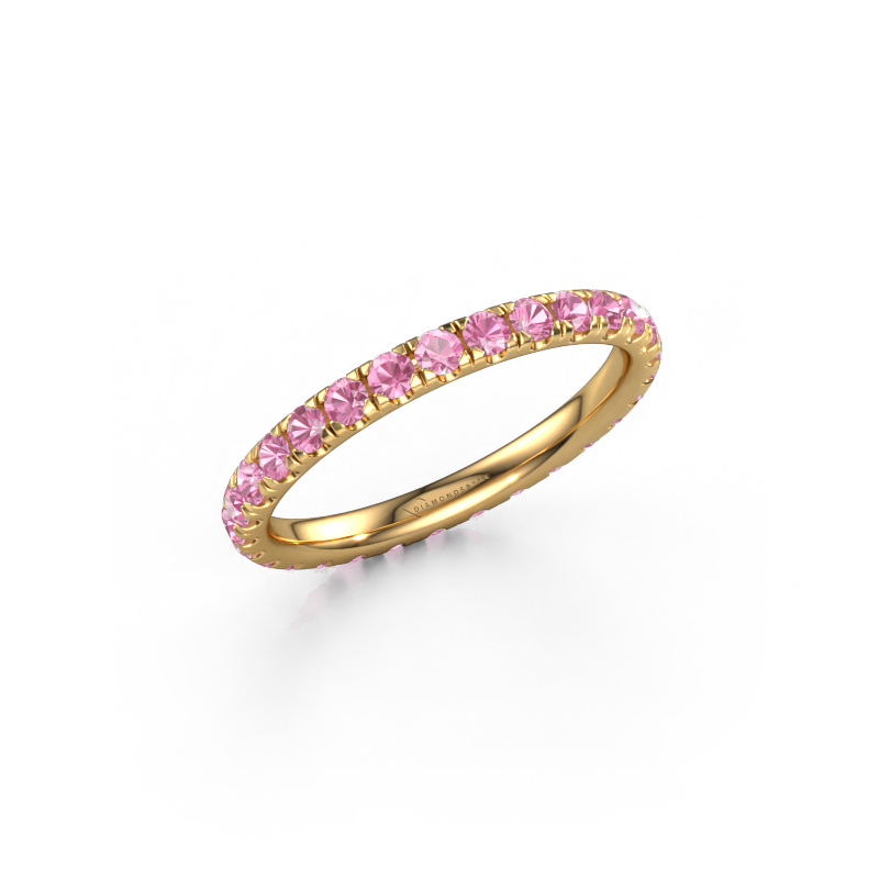 Bild von Vorsteckring Jackie 2.0 585 Gold Pink Saphir 2 mm