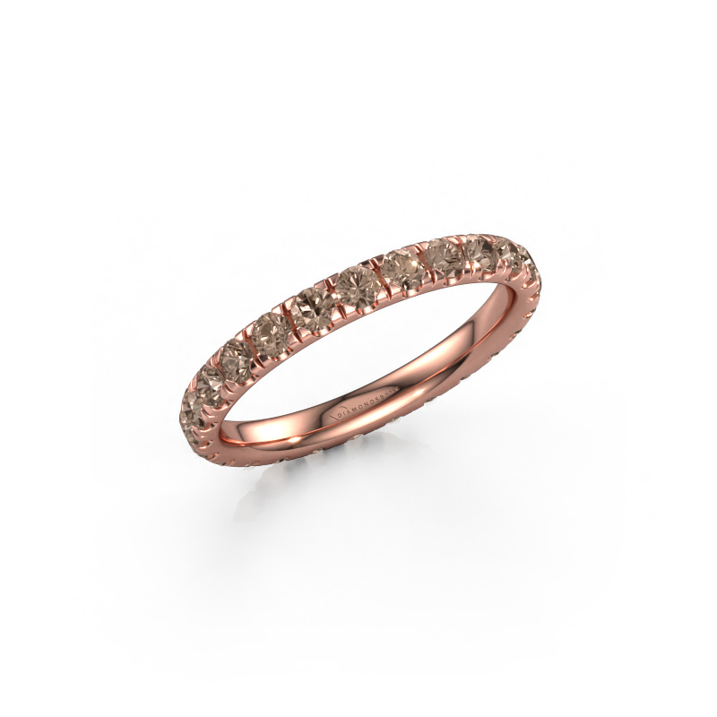 Bild von Ring Jackie 2.3 585 Roségold Braun Diamant 1.25 crt