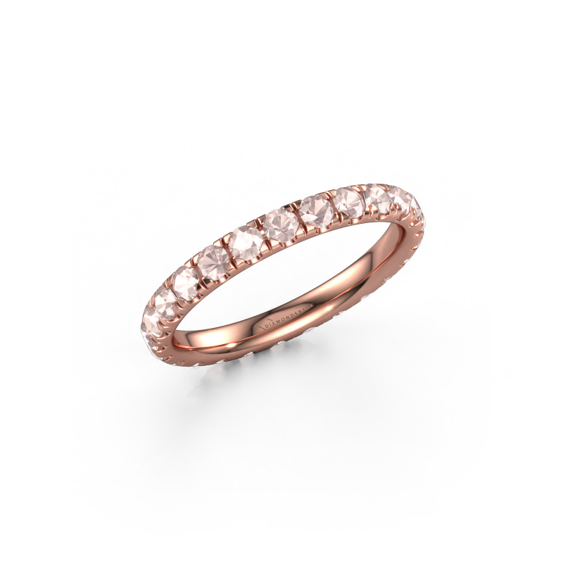 Image of Ring Jackie 2.3 585 rose gold Morganite champagne 2.3 mm