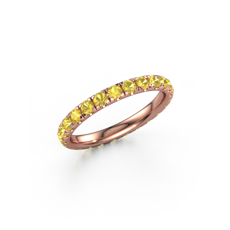 Bild von Ring Jackie 2.3 585 Roségold Gelb Saphir 2.3 mm