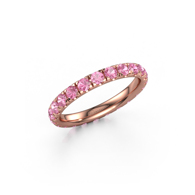 Image of Ring Jackie 2.5 585 rose gold Pink sapphire 2.5 mm