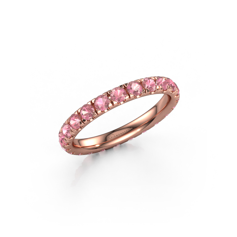 Image of Ring Jackie 2.5 585 rose gold Tourmaline pink 2.5 mm