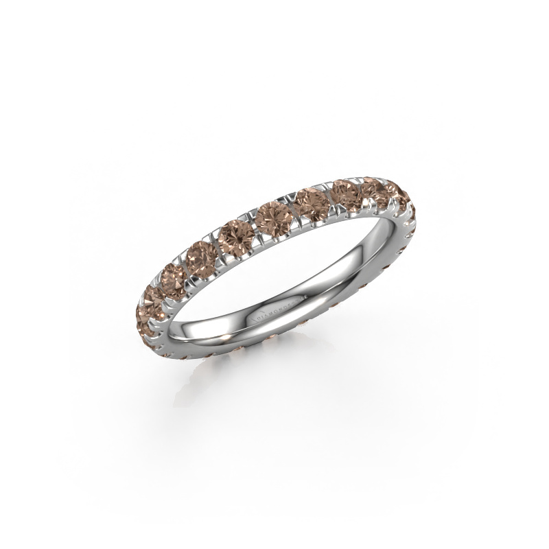 Bild von Ring Jackie 2.5 585 Weißgold Braun Diamant 1.38 crt