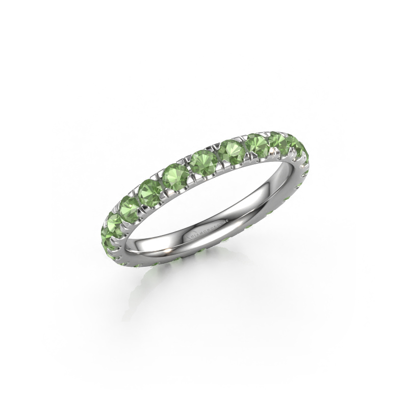 Image of Ring Jackie 2.5 950 platinum Tourmaline green 2.5 mm