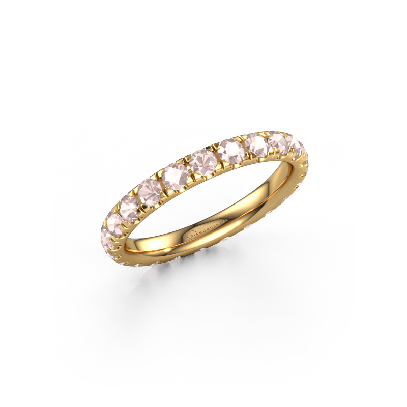 Image of Ring Jackie 2.5 585 gold Morganite champagne 2.5 mm