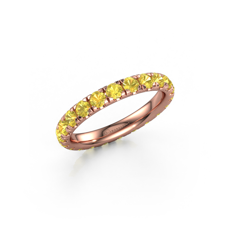 Bild von Vorsteckring Jackie 2.7 585 Roségold Gelb Saphir 2.7 mm