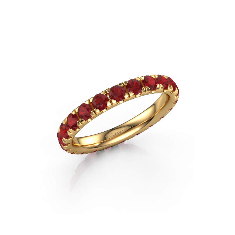 Image of Stackable ring Jackie 2.7 585 gold Ruby 2.7 mm
