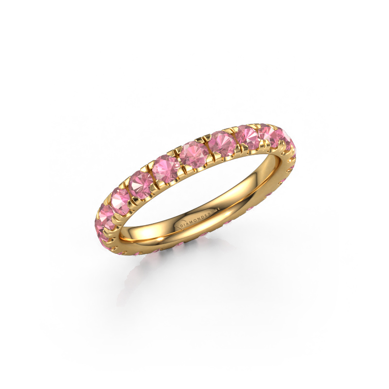 Image of Stackable ring Jackie 2.7 585 gold Tourmaline pink 2.7 mm