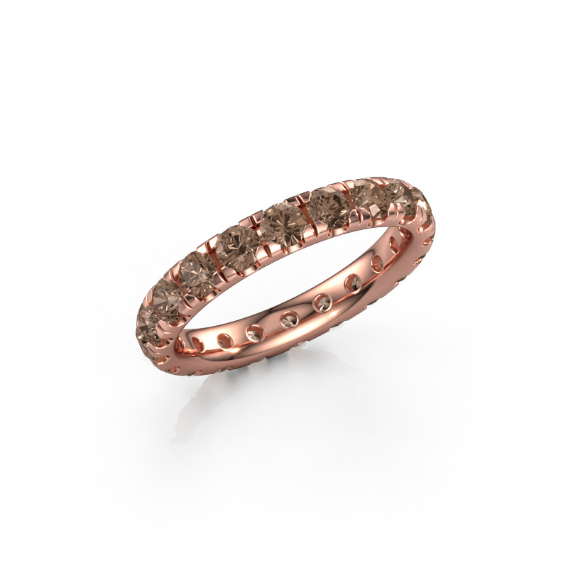 Image of Stackable ring Jackie 3.0 585 rose gold Brown diamond 2.00 crt