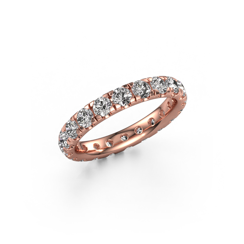 Image of Stackable ring Jackie 3.0 585 rose gold Diamond 2.00 crt