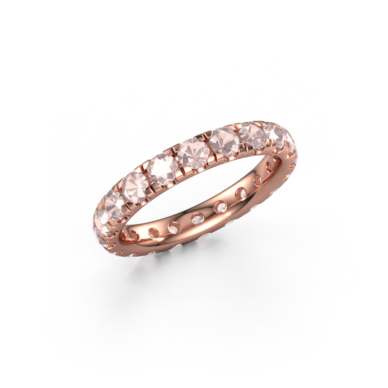 Bild von Vorsteckring Jackie 3.0 585 Roségold Morganit Champagner 3 mm