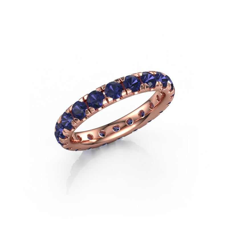 Image of Stackable ring Jackie 3.0 585 rose gold Sapphire 3 mm