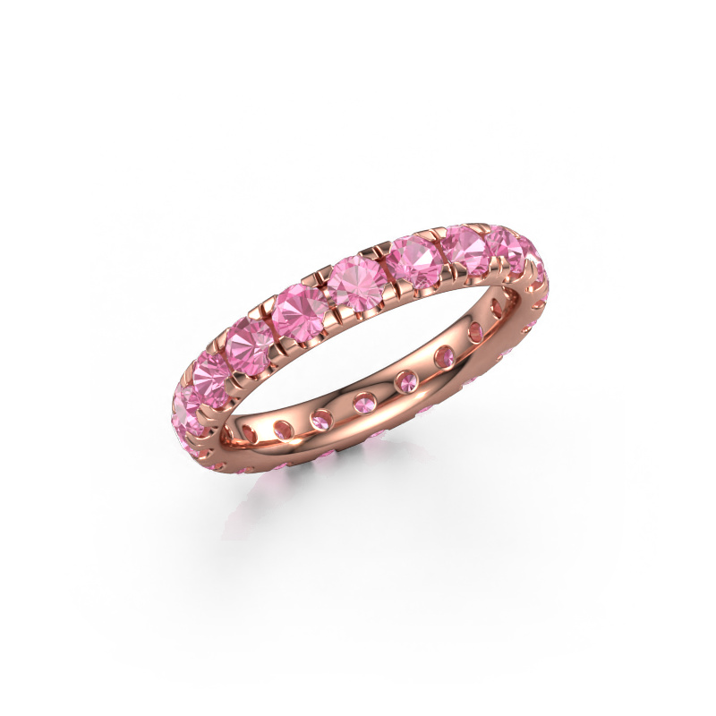 Bild von Vorsteckring Jackie 3.0 585 Roségold Pink Saphir 3 mm